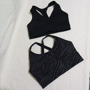 EQYL And PEAK FALLS Set Flex Sports Bra Black Size 6 (S) Womens